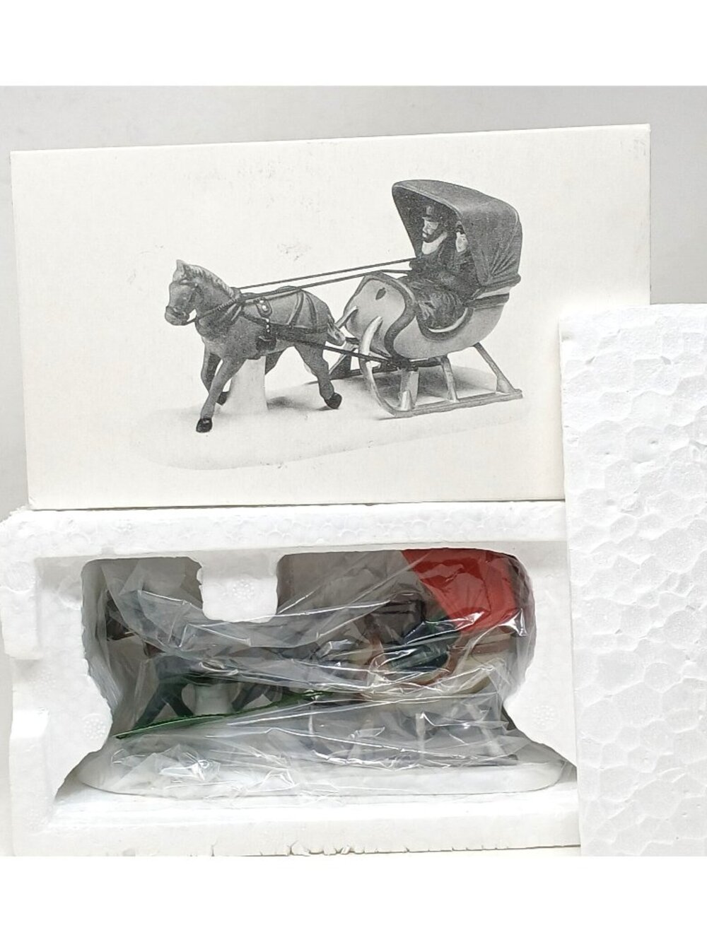 Heritage Village One Horse Open Sleigh Dept 56 Taiwan 1988 W/Box #GS-10
